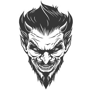 Devil head illustration