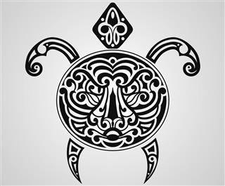 Tattoo sketch of tortoise