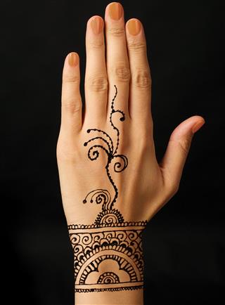 Beautiful henna tattoo design