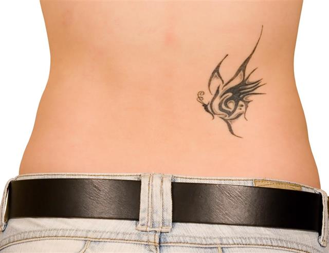 Tattoo on lower back side