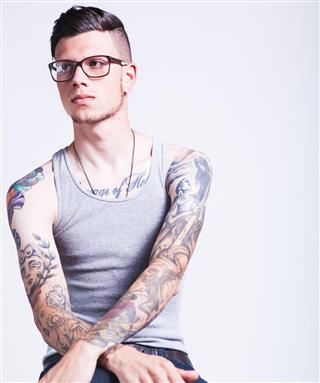 Tattooed Male Model