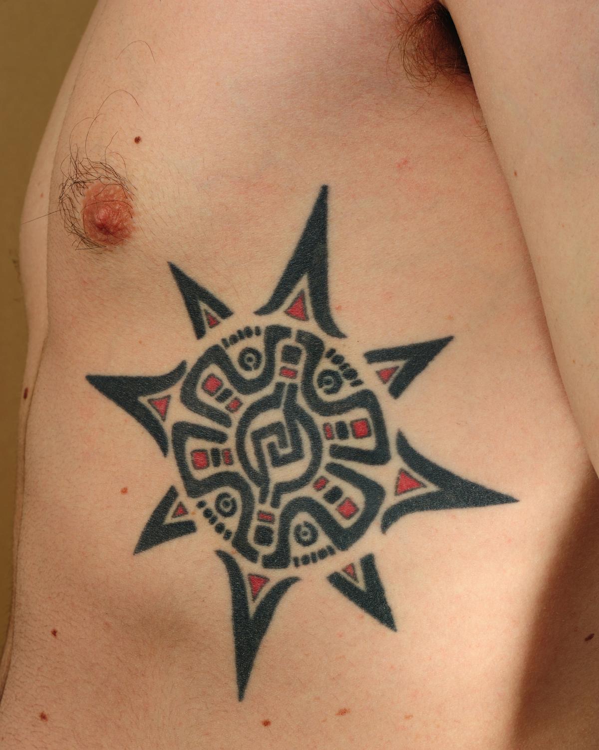 Premium Vector  Sacred aztec wheel calendar mayan sun god maya symbols  ethnic mask white tattoo round frame