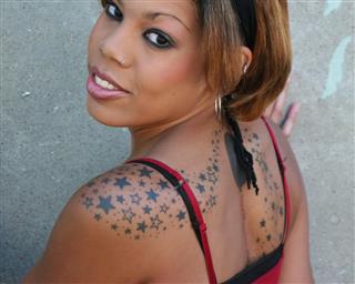 Stars tattoos on body