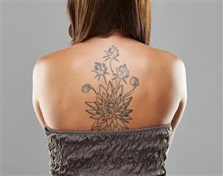 Tattoo woman portrait
