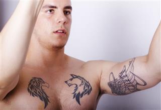 Young Man With Tattoo
