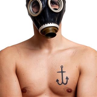 Portrait With Gas Mask