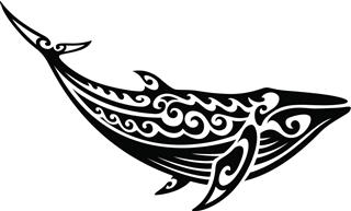 Tribal Whale Tattoo