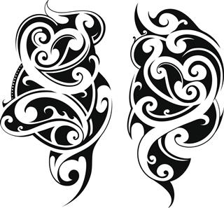 Maori tribal style tattoo