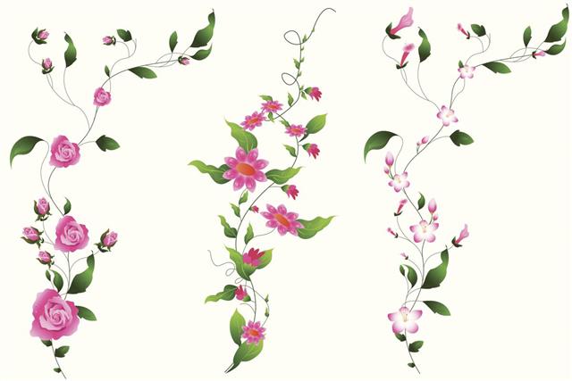 Tattoos design of flower vine
