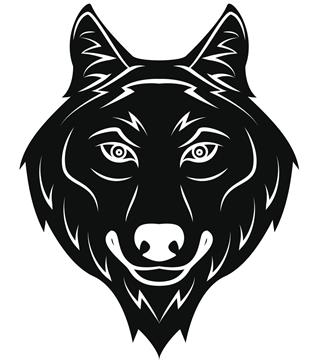 Wolf black tattoo