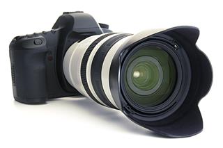 Digital Slr Camera With Telephoto Lens