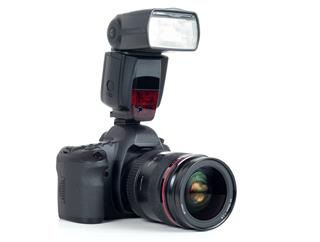 Pro Dslr Camera With Flash