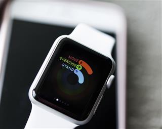 Apple Watch Showing Activity App
