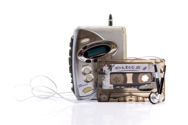 Walkman And Audio Cassette Tape