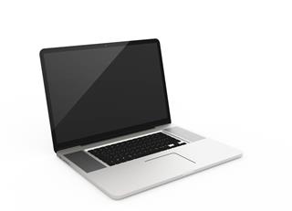 Laptop Istolated On White Background