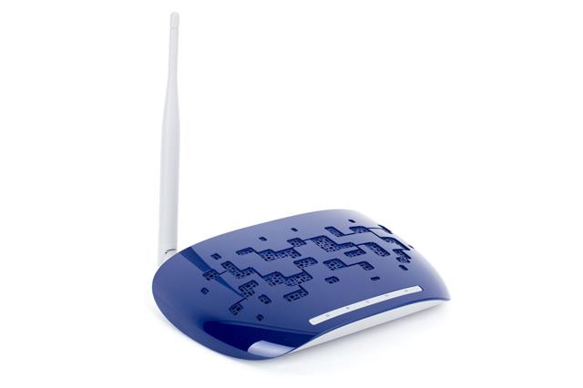 Blue Wifi Router