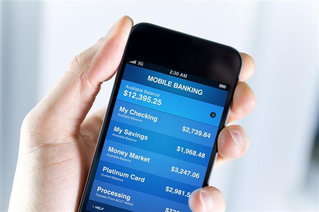 Mobile Banking On Smartphone