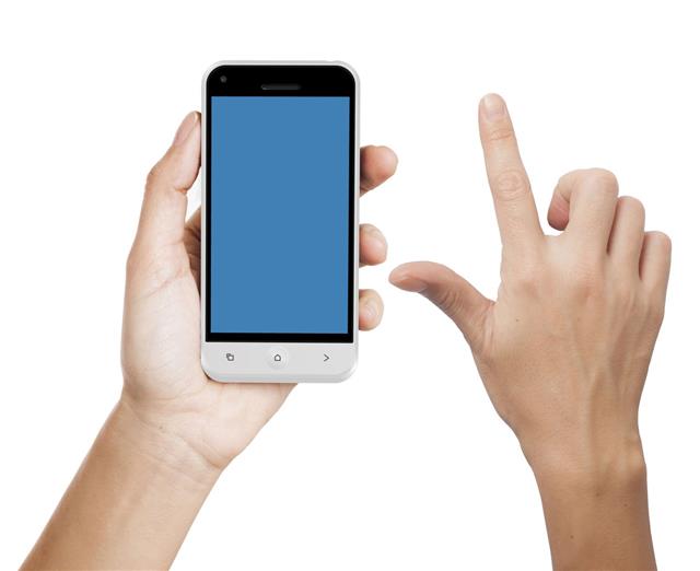 Smartphone With Touch Finger