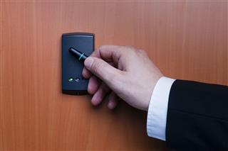 Electronic Key System To Lock Door