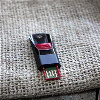 Usb Flash Drive On The Table