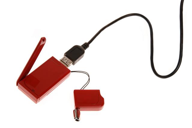Red Modem With Usb Cable