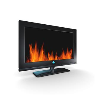 Tv With Fire