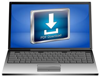Laptop computer with PDF Download button