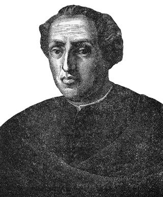 Christopher Columbus Engraved Portrait Circa 1490
