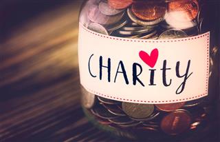 Charity Money Savings Jar