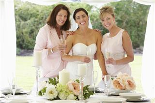 Multi Generation Women At Wedding