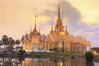 Thai temple in Nakhon Ratchasima or Korat Thailand
