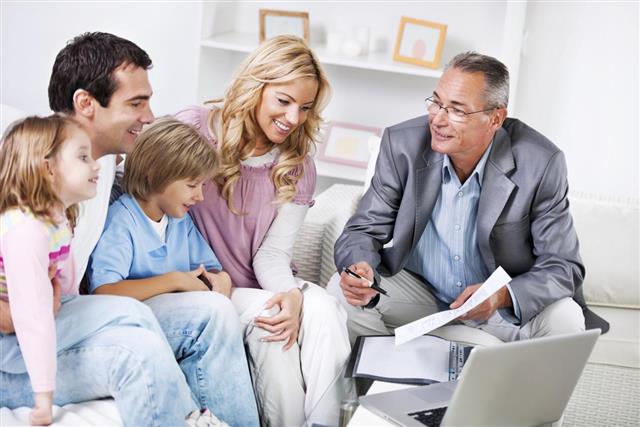 Family meeting with Insurance Agent