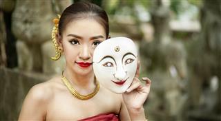 Asian Mask Dancer
