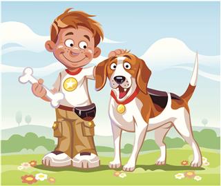 Beagle and Boy
