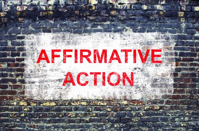 Affirmative action. Poster concept