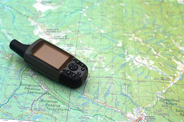 Gps on the map