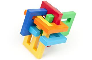 Colorful Interlocking Puzzle