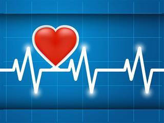 Cardiogram healthy heart