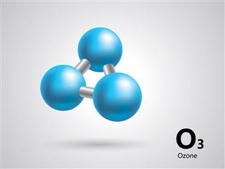 Ozone molecular model