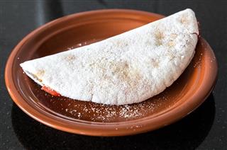 Delicious Tapioca a brazilian snack made with cassava flour