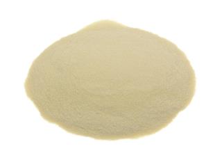 Xanthan gum on a white background