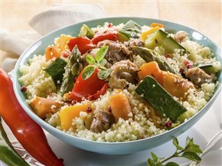 Couscous with meat and vegetables