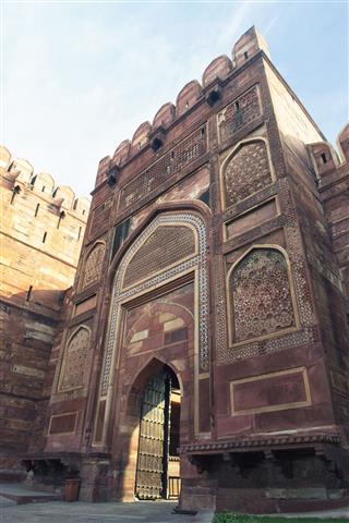 Entrance Gate Of Agra Fort