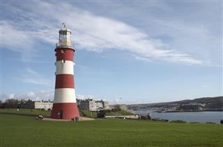 Smeatons Tower Lighthouse In Plymouth Uk