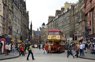 Tourist Bus In Edinburgh