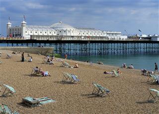 Brighton Beach And Pier England
