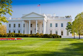 North Portico Of White House Washington