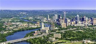 Austin Texas Downtown Panoramic Cityscape Skyline