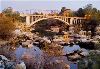 Rainbow Bridge In Folsom California