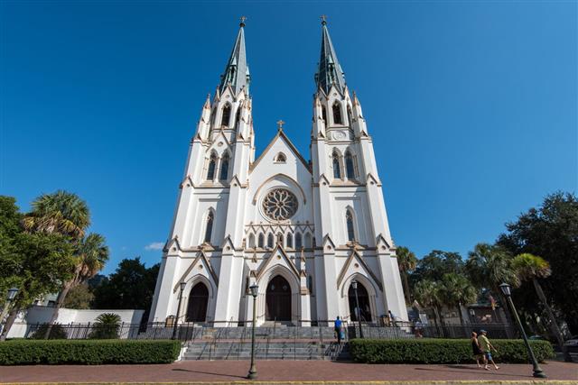 Cathedral Of St John The Baptist In Savannah Ga